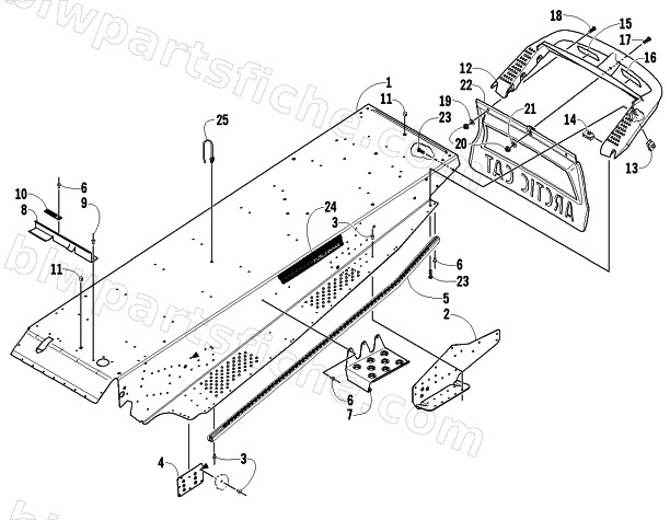 TUNNEL AND REAR BUMPER diagram
