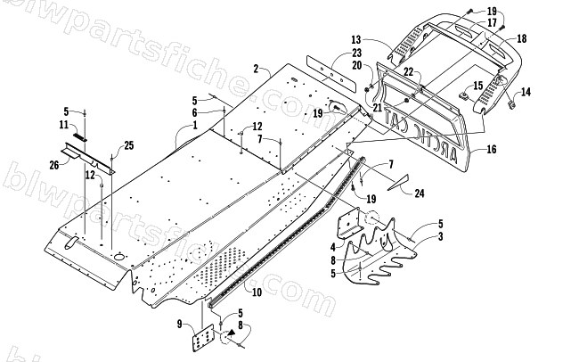 TUNNEL AND REAR BUMPER diagram