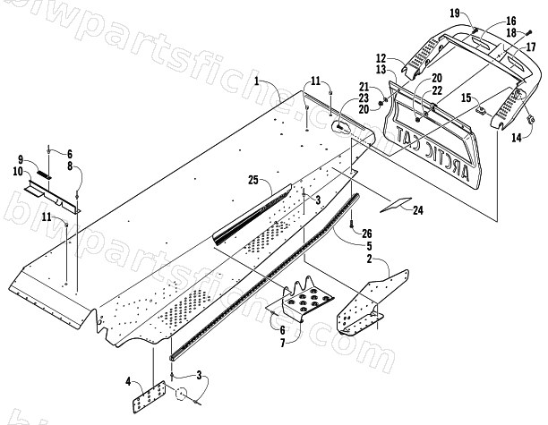 TUNNEL AND REAR BUMPER diagram