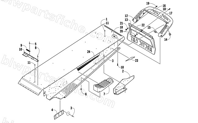 TUNNEL AND REAR BUMPER diagram