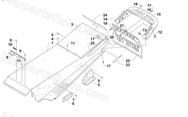 TUNNEL AND REAR BUMPER diagram