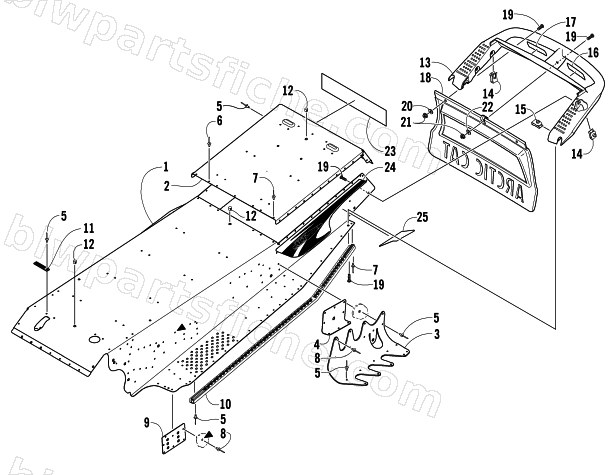 TUNNEL AND REAR BUMPER diagram