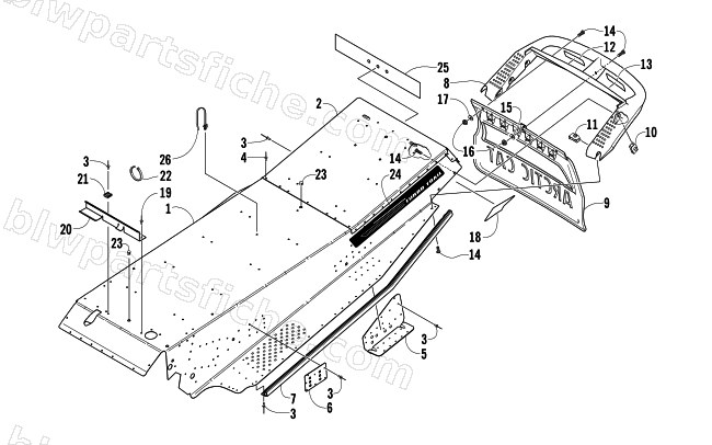 TUNNEL AND REAR BUMPER diagram