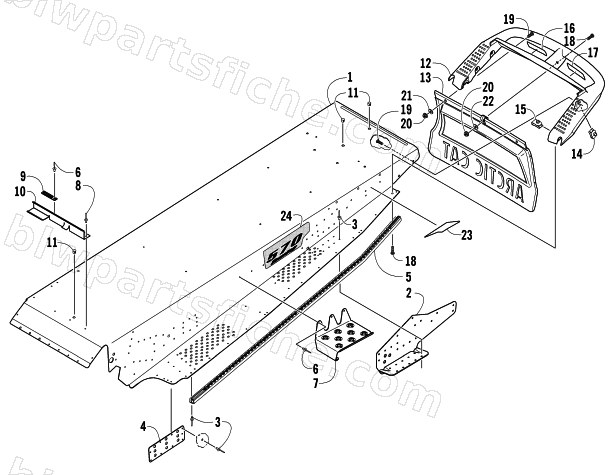TUNNEL AND REAR BUMPER diagram