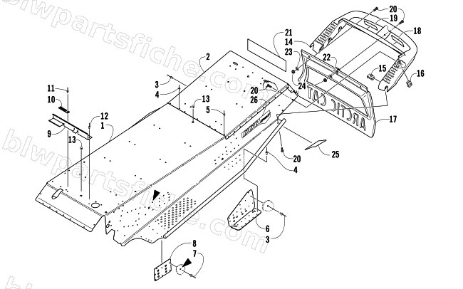 TUNNEL AND REAR BUMPER diagram