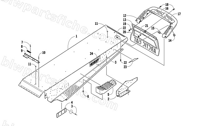 TUNNEL AND REAR BUMPER diagram