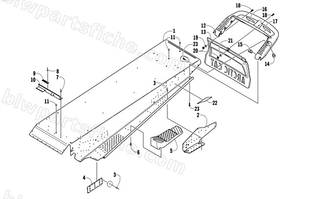 TUNNEL AND REAR BUMPER diagram