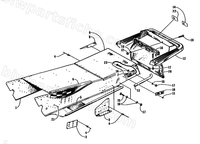 TUNNEL AND REAR BUMPER diagram