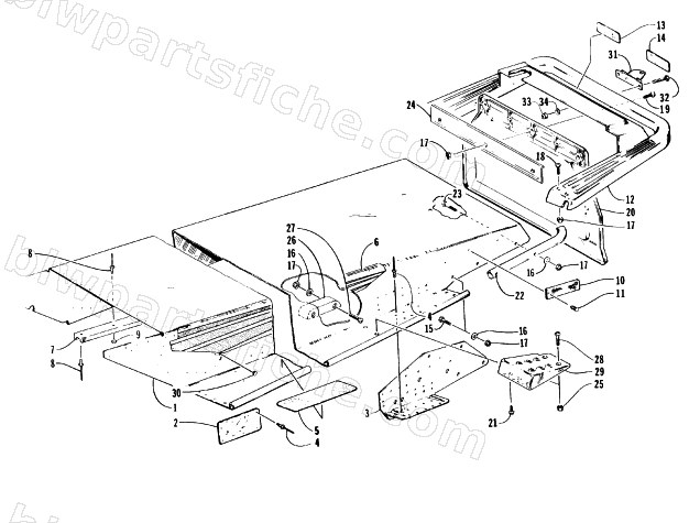 TUNNEL AND REAR BUMPER diagram