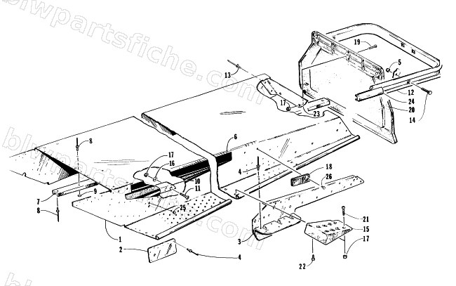 TUNNEL AND REAR BUMPER diagram
