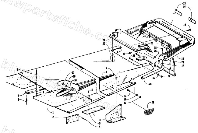 TUNNEL AND REAR BUMPER diagram
