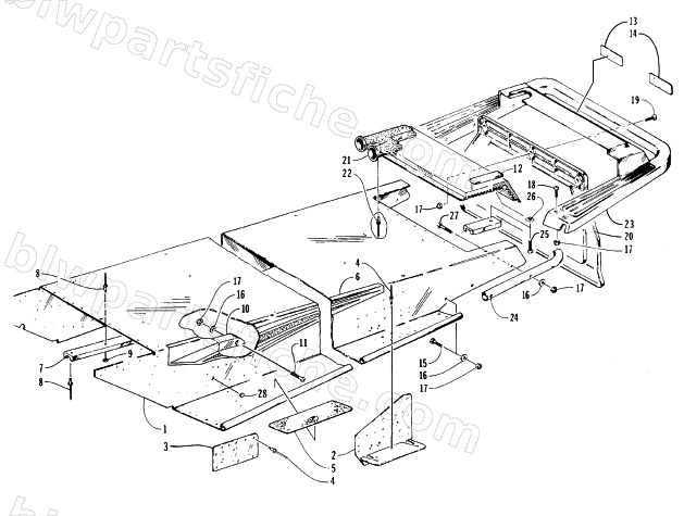 TUNNEL AND REAR BUMPER diagram