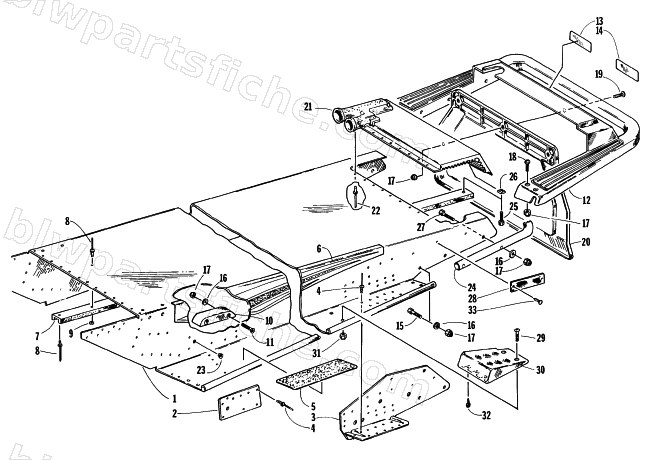 TUNNEL AND REAR BUMPER diagram