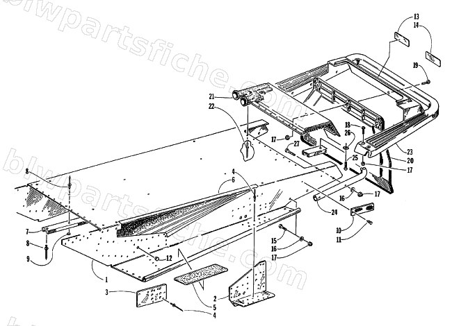 TUNNEL AND REAR BUMPER diagram