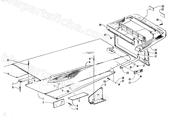 TUNNEL AND REAR BUMPER diagram