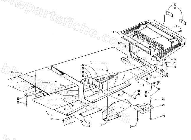 TUNNEL AND REAR BUMPER diagram