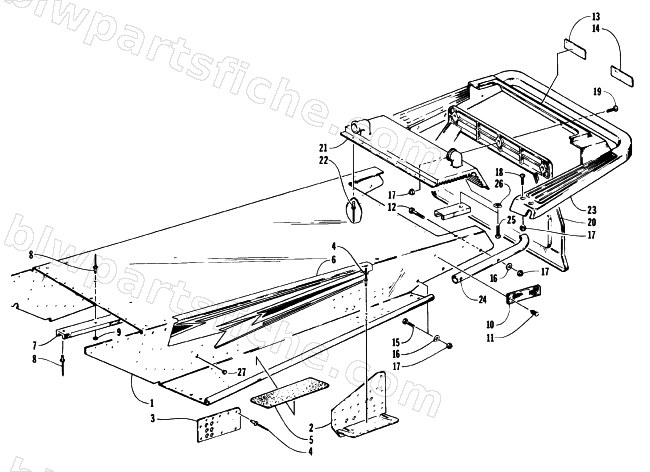 TUNNEL AND REAR BUMPER diagram