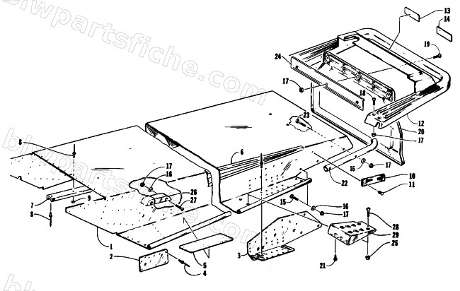 TUNNEL AND REAR BUMPER diagram