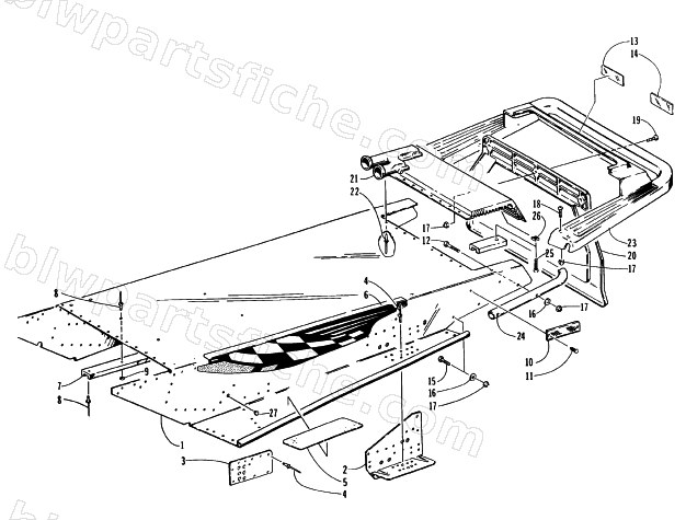 TUNNEL AND REAR BUMPER diagram