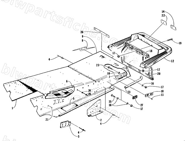 TUNNEL AND REAR BUMPER diagram