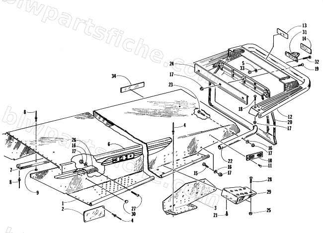 TUNNEL AND REAR BUMPER diagram