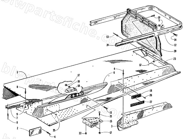 TUNNEL AND REAR BUMPER diagram