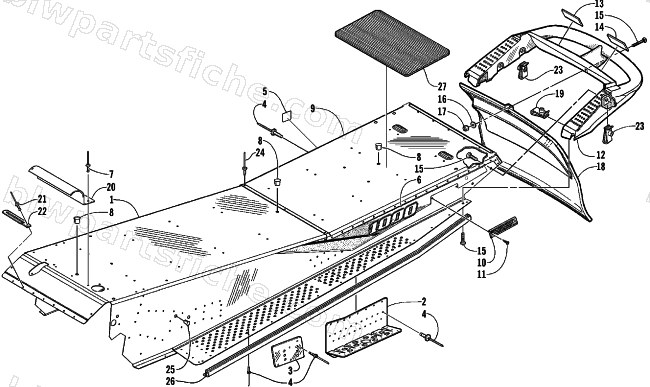 TUNNEL AND REAR BUMPER (MC) diagram