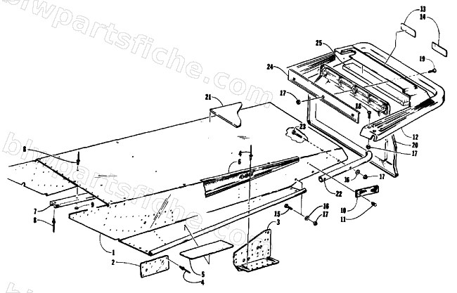 TUNNEL AND REAR BUMPER diagram