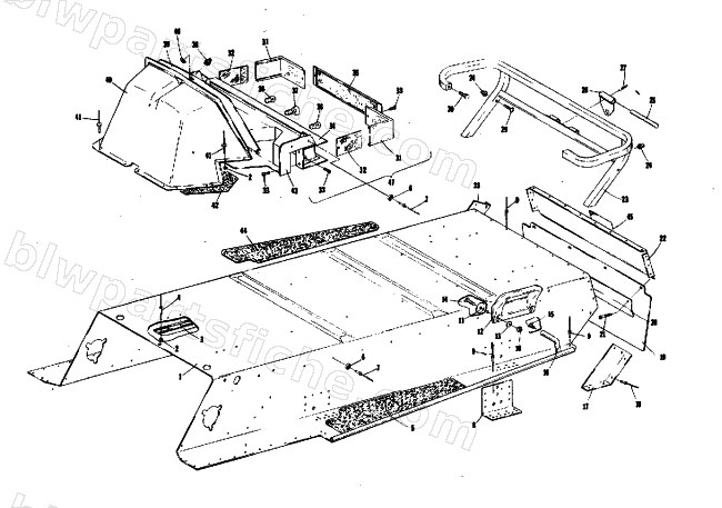 TUNNEL, TAILLIGHT, TOOLBOX AND BUMPER diagram