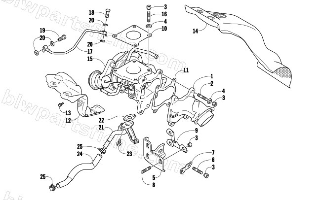 TURBOCHARGER ASSEMBLY diagram