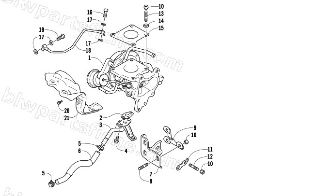 TURBOCHARGER ASSEMBLY diagram