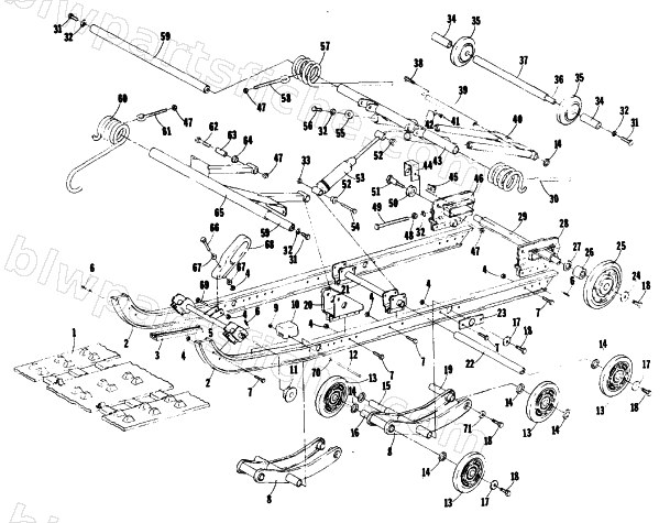 UNDERCARRIAGE AND TRACK diagram