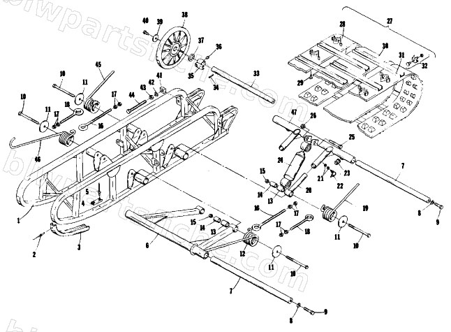 UNDERCARRIAGE AND TRACK diagram