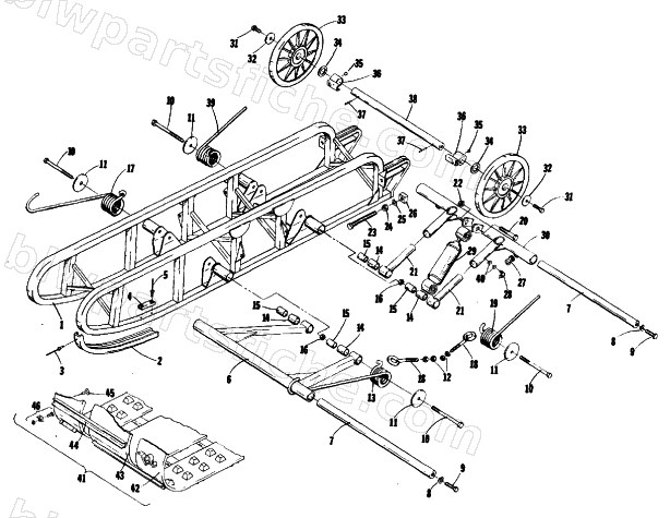 UNDERCARRIAGE AND TRACK diagram