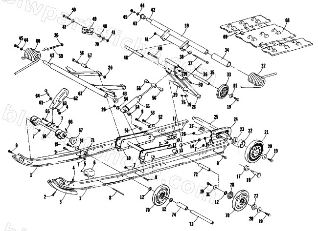UNDERCARRIAGE AND TRACK diagram