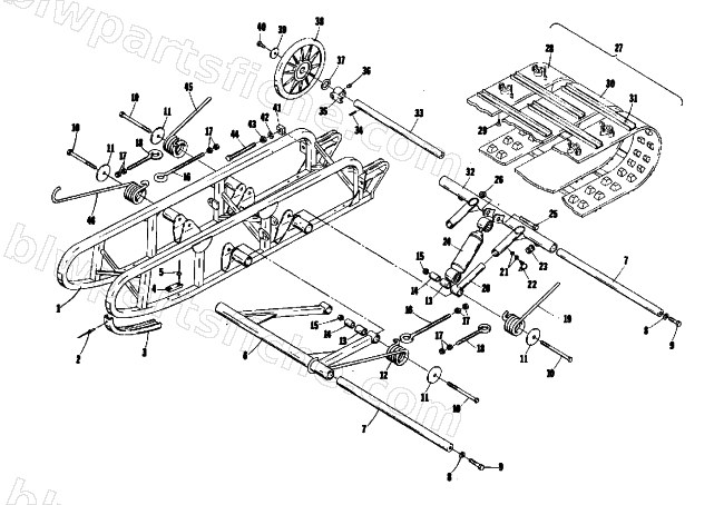 UNDERCARRIAGE AND TRACK diagram