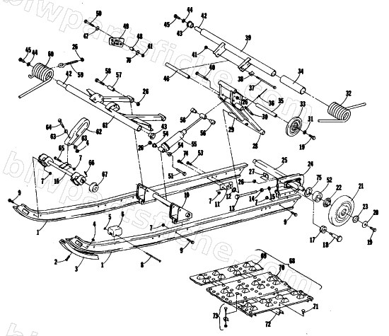 UNDERCARRIAGE AND TRACK diagram