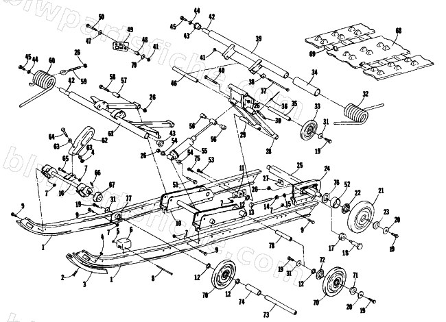 UNDERCARRIAGE AND TRACK diagram