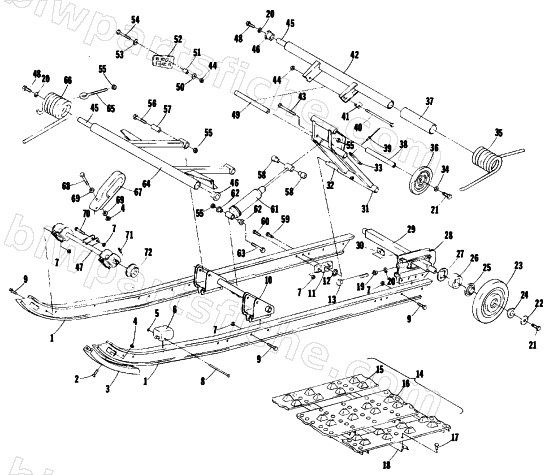 UNDERCARRIAGE AND TRACK diagram