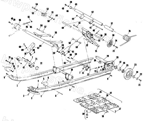UNDERCARRIAGE AND TRACK diagram