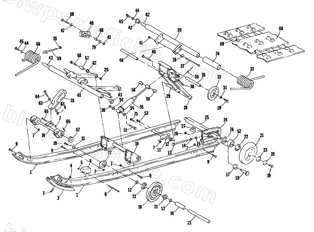 UNDERCARRIAGE AND TRACK diagram