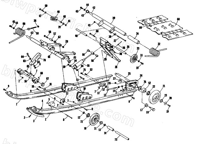 UNDERCARRIAGE AND TRACK diagram