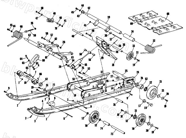UNDERCARRIAGE AND TRACK diagram