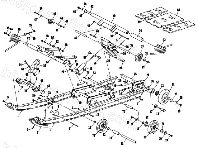 UNDERCARRIAGE AND TRACK diagram