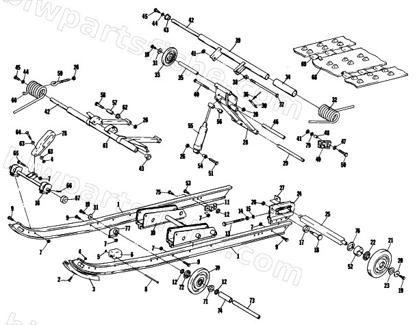 UNDERCARRIAGE AND TRACK diagram