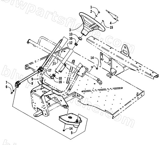 UPPER STEERING ASSEMBLY diagram