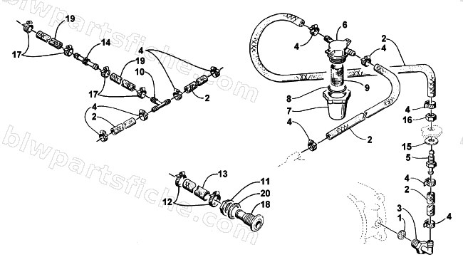 WATER FILTER ASSEMBLY diagram