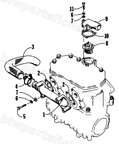 WATER INTAKE MANIFOLD diagram