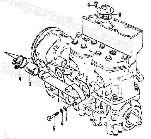 WATER INTAKE MANIFOLD diagram