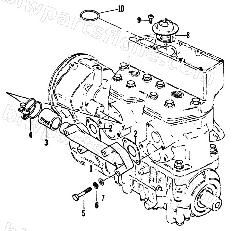 WATER INTAKE MANIFOLD diagram